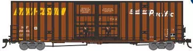 Athearn 75310 HO 60โ Gunderson Double Door High-Cube Box Car SP Speed Lettering #286234