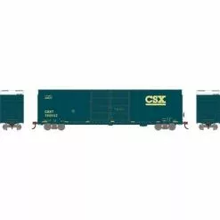 Athearn #90571 FMC 60' DD/SS Hi-Cube Box CSX #166652 Primed For Grime