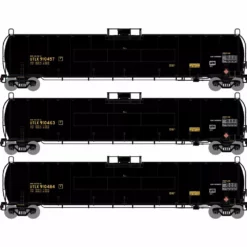 Athearn ATH3574 N 33K LPG Tank Car, Flat, UTLX #2 3-Pack