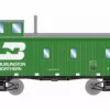 Athearn ATH12083 N 30ft 3-Window Caboose, Burlington Northern #11048