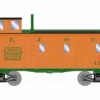 Athearn ATH12084 N 30ft 3-Window Caboose, Elgin Joliet & Eastern #110