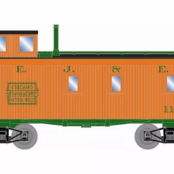 Athearn ATH12084 N 30ft 3-Window Caboose, Elgin Joliet & Eastern #110