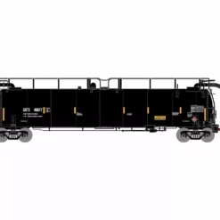 Athearn ATH15061 N TankTrain Intermediate Single Car, GATX Yellow Stripe #48624