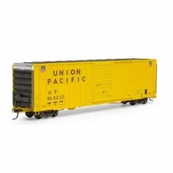 Athearn #16118 RTR 60' Hi-Cube Ex-Post Box, UP/Yellow #560222