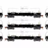 Athearn ATH16358 HO RTR 16K Clay Slurry Tank Car, OMYA Limestone Slurry/SHPX 3-Pack #2