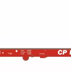 Athearn ATH17069 HO RTR 60ft Bulkhead Flat, Canadian Pacific #316399