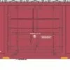 Athearn 18673 HO 50ft FMC 5327 Plug Door Box Car Bay Line #90206 Primed For Grime