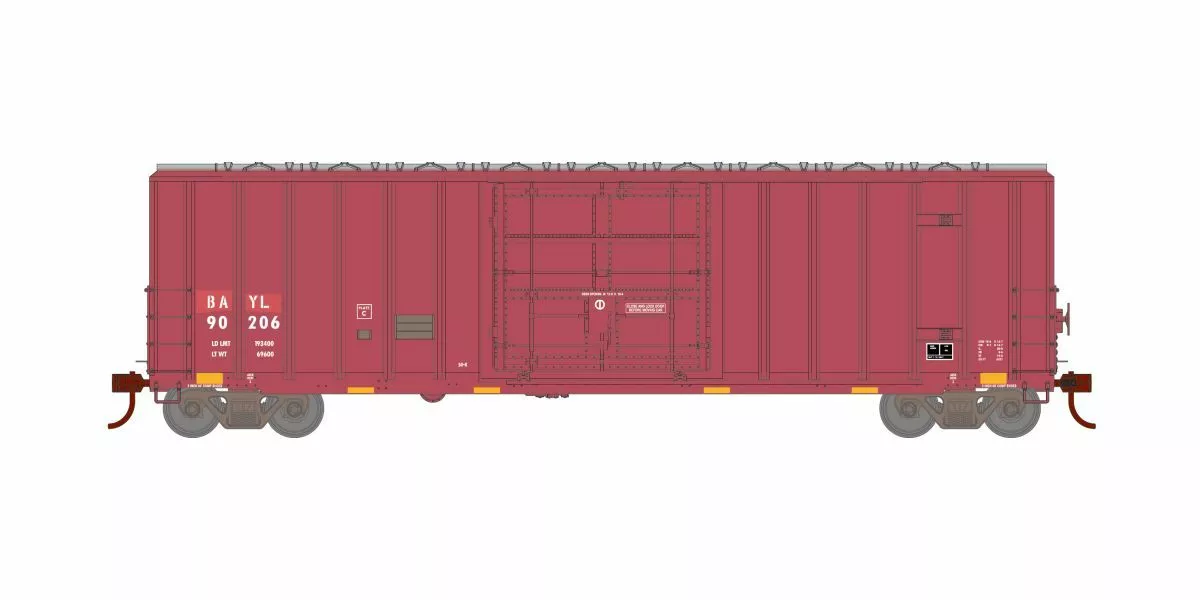 Athearn ATH18674 HO FMC 5327 Plug Door Boxcar, Bay Line #90207