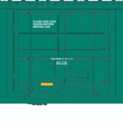Athearn 18677 HO 50ft FMC 5327 Plug Door Box Car Canadian Pacific #224220
