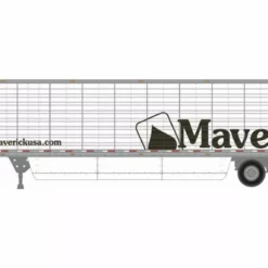 Athearn ATH26755 HO 53ft Reefer Trailer, Maverick Transportation #T14333