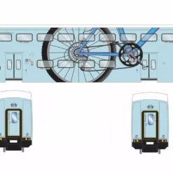 Athearn ATH28581 N Bombardier Bicycle Coach, Metrolink #138