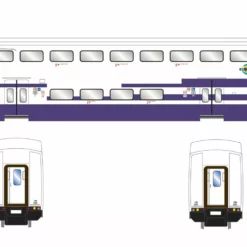 Athearn ATH28584 N Bombardier Coach, Metrolink #190