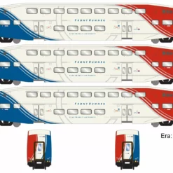 Athearn ATH28588 N Bombardier Coach, Utah FrontRunner 3-Pack