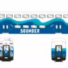 Athearn ATH28589 N Bombardier Passenger Control, Sounder #104