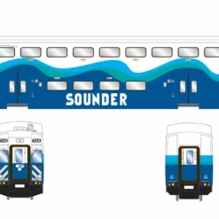 Athearn ATH28589 N Bombardier Passenger Control, Sounder #104