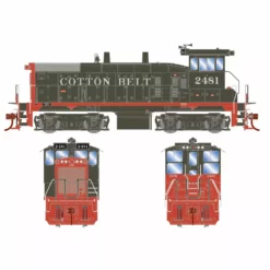 Athearn ATH28659 HO RTR EMD SW1500, Standard DC, Cotton Belt (SSW) #2481