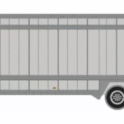 Athearn ATH29462 HO RTR 40ft Drop Sill Parcel Trailer, UPS Yellow #80888