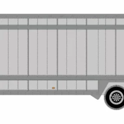 Athearn ATH29465 HO RTR 40ft Drop Sill Parcel Trailer, UPS Red #87612