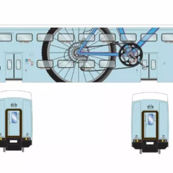 Athearn ATH29702 HO Bombardier Bicycle Coach, Metrolink #138