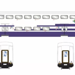 Athearn ATH29705 HO Bombardier Coach, Metrolink #190