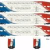 Athearn ATH29709 HO Bombardier Coach, Utah FrontRunner 3-Pack