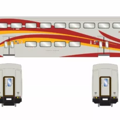 Athearn ATH29713 HO Bombardier Coach, New Mexico Railrunner #1001