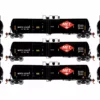 Athearn ATH29915 HO RTR 30K Gallon Ethanol Tank Car, Midwest Ethanol #3 3-Pack