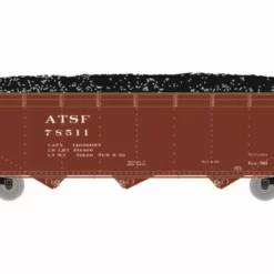 Athearn ATH28564 N 40ft Offset Coal Hopper, Santa Fe #78511