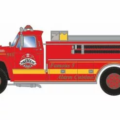 Athearn ATH4576 HO Ford F-850 Fire Truck, Firehouse Diner #911
