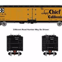 Athearn ATH50023, HO Scale 50ft Ice Bunker Reefer, Santa Fe SFRD #37293