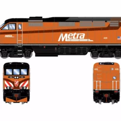 Athearn ATH15401 N EMD F59PHI, Tsunami2 DCC Sound, Chicago Metra Milwaukee Heritage #405