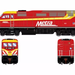 Athearn ATH64730 HO RTR EMD F59PHI, Soundtraxx Econami DCC Sound, Chicago Metra Rock Island Heritage #425