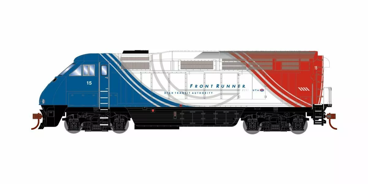 Athearn ATH15969 N EMD F59PHI, Econami DCC Sound, Utah Front Runner #19