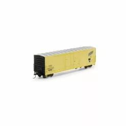 Athearn 67945 HO 50’ Evans Double Plug Door Box Car - Chicago And North Western #600523 Primed For Grime