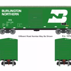 Athearn ATH67963 HO 40ft Modernized Box Car, Burlington Northern #161155