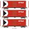 Athearn ATH67968 HO 40ft Modernized Box Car, Canadian Pacific 3-Pack