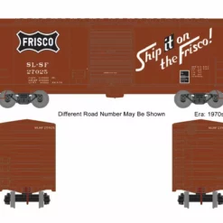 Athearn ATH69446 HO 40ft Modernized Box Car, Frisco #27029