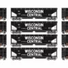 Athearn ATH7078 HO RTR 40ft Offset Ballast Hopper, Wisconsin Central 4-Pack #2
