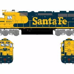 Athearn ATH71598 HO RTR EMD SD39, Econami DCC Sound, Santa Fe #1571