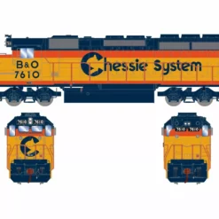 Athearn ATH72186 HO RTR EMD SD40-2, Tsunami2 DCC Sound, B&O/Chessie #7610