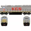 Athearn ATH72090 HO RTR EMD SD40-2, Standard DC, Kansas City Southern #661