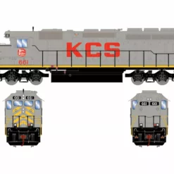Athearn ATH72090 HO RTR EMD SD40-2, Standard DC, Kansas City Southern #661