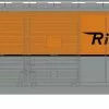 Athearn 72255 HO 40ft Express Box Car Rio Grande #261
