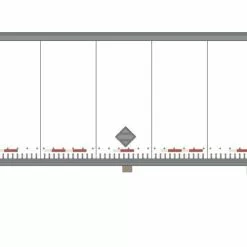 Athearn ATH72808 HO RTR 53ft Wabash Plate Trailer, Bison Transport #2