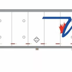 Athearn ATH72814 HO RTR 53ft Wabash Plate Trailer, Willis #648