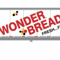 Athearn ATH72816 HO RTR 53ft Wabash Plate Trailer, Wonder Bread #60942