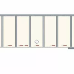 Athearn ATH72828 HO 53ft Wabash Plate Trailer, Owner/Operator #F38160