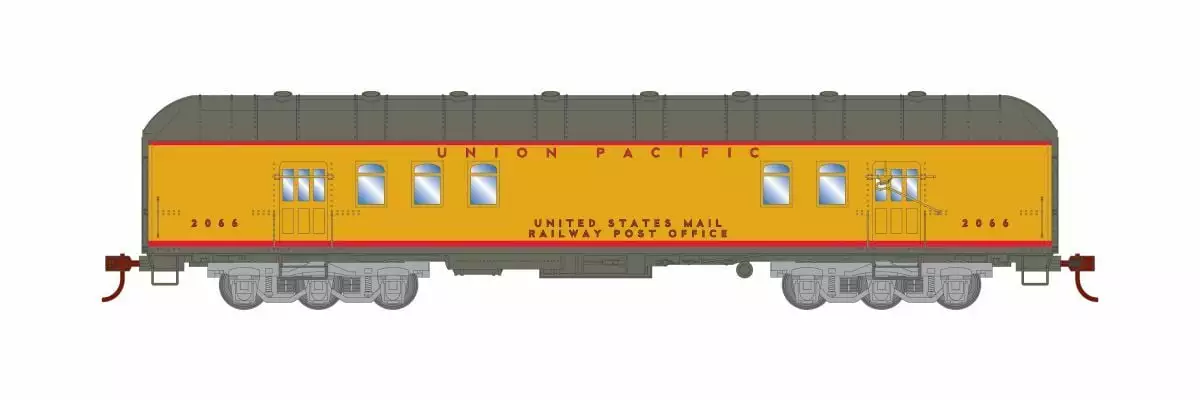 Athearn ATH73026 HO RTR Harriman 60ft Arch Roof RPO, Union Pacific #2066