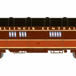 Athearn ATH73031 HO RTR Harriman 60ft Arch Roof Baggage, Illinois Central #567