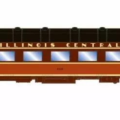 Athearn ATH73033 HO RTR Harriman 60ft Arch Roof Coach, Illinois Central #2121